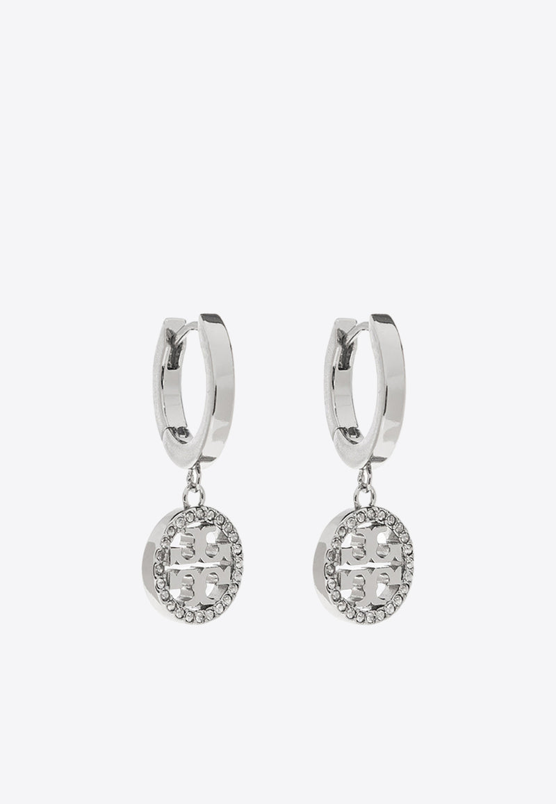 Tory Burch Miller Hoop Earrings Silver 87041 0-042