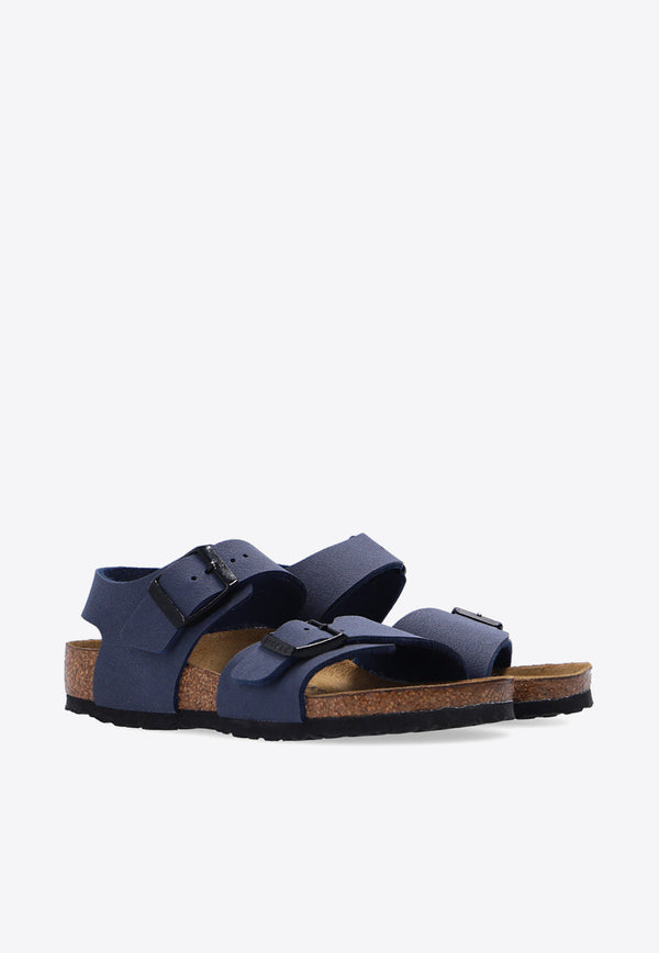 Birkenstock Kids Kids New York Birko-Flor Sandals 87773 0-NAVY