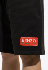 Kenzo Logo Patch Shorts FD55PA767 4ME-99J Black