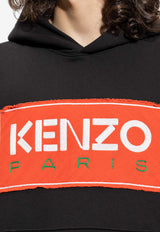 Kenzo Logo Patch Hoodie FD55SW448 4ME-99J Black