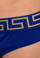 Versace Greca Border Swim Briefs ABU01025 A232185-A85K Blue