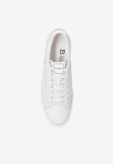 Balmain B-Court Low-Top Leather Sneakers White AM1VI288 LVTR-0FA