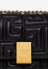 Balmain Small 1945 Quilted Leather Shoulder Bag Black AN1BJ778 LNQD-0PA