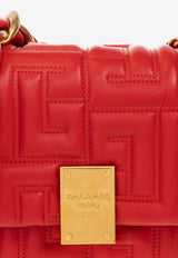 Balmain Small 1945 Quilted Leather Shoulder Bag Red AN1BJ778 LNQD-3AC