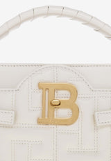 Balmain B-Buzz 22 Quilted Leather Crossbody Bag White AN1DA797 LNDV-0AQ