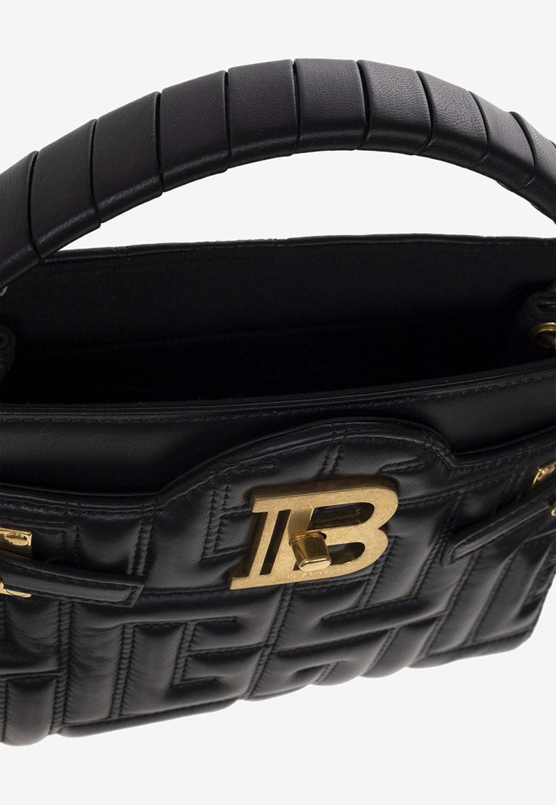 Balmain B-Buzz 22 Quilted Leather Crossbody Bag Black AN1DA797 LNDV-0PA