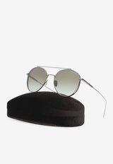 Tom Ford Declan Round-Shaped Sunglasses Green FT0826 0-5414Q