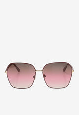 Tom Ford Claudia Oversized Sunglasses Brown FT0839 0-6269F
