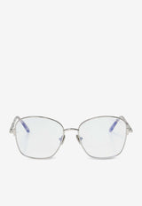 Tom Ford Geometric-Shaped Optical Eyeglasses Transparent FT5685B 0-53016