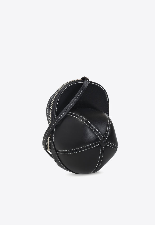 JW Anderson Mini Cap-Shaped Leather Crossbody Bag Black HB0232 LA0020-999 BLACK