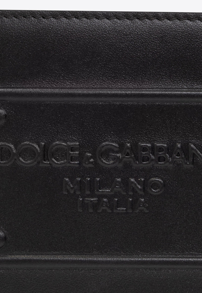 Dolce & Gabbana 3D-Effect Logo Bi-Fold Wallet Black BP1321 AG218-80999