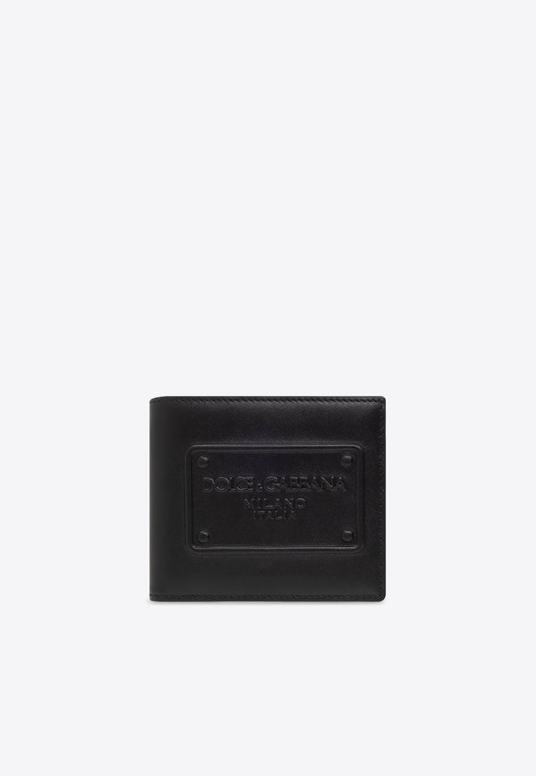 Dolce & Gabbana 3D-Effect Logo Bi-Fold Wallet Black BP1321 AG218-80999