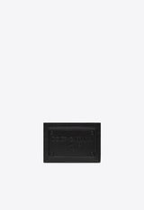 Dolce & Gabbana Raised Logo Calf Leather Cardholder Black BP3239 AG218-80999