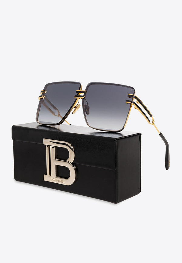 Balmain Gendarme Square Sunglasses BPS-109D-66 0-0