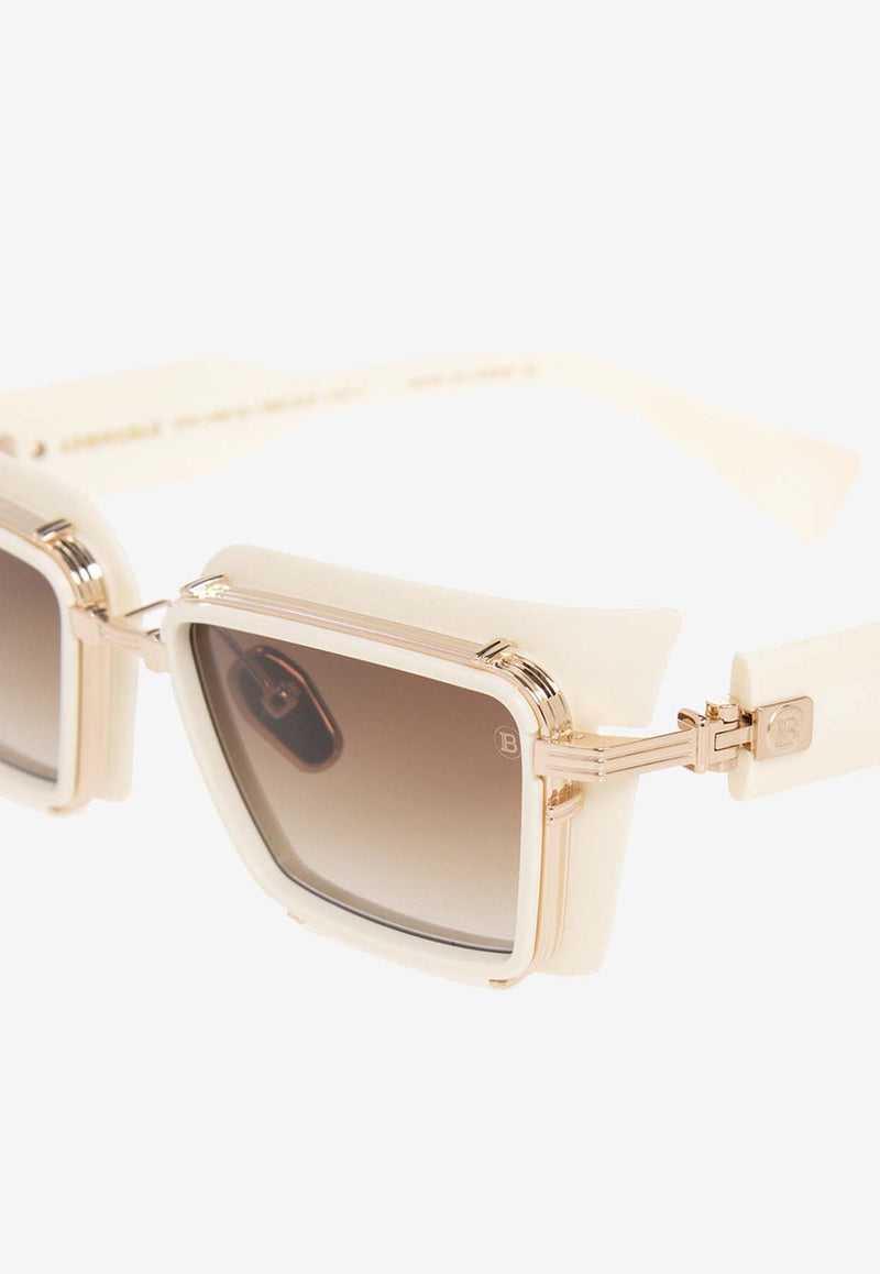 Balmain Admirable Rectangular-Framed Sunglasses BPS-130C-52 0-0