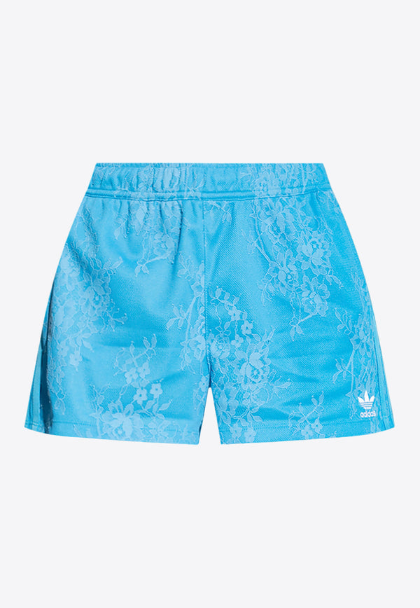 Adidas Originals Logo Embroidered Lace Shorts Blue HC4579 0-APSKRU
