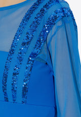 Adidas Originals Santiago Sequin-Embellished Bodysuit Blue HR3416 0-BLUBIR