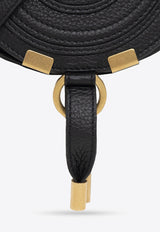 Chloé Nano Marcie Crossbody Bag in Grained Leather Black CHC22AP675 I31-001