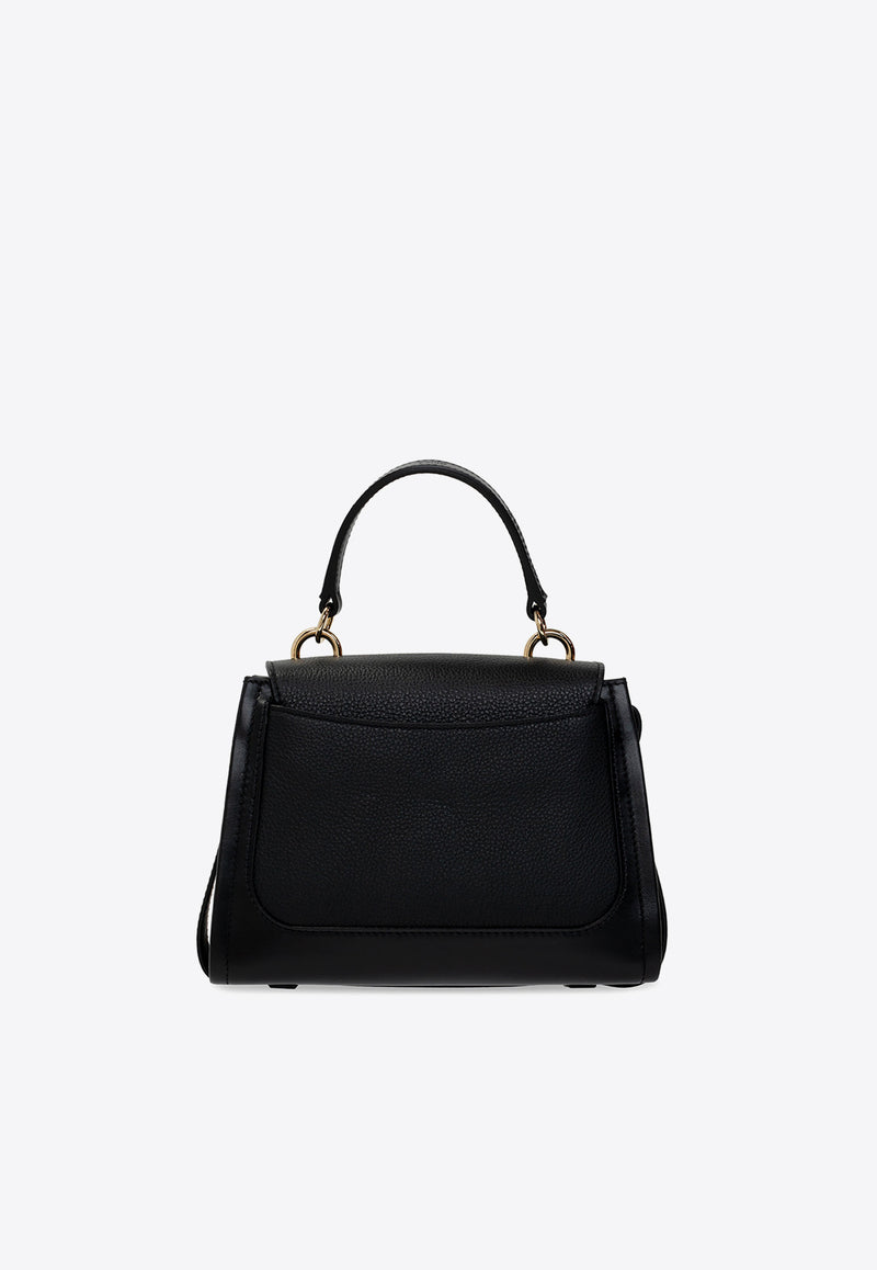 Chloé Mini Tess Leather Shoulder Bag Black CHC22SS143 G33-001