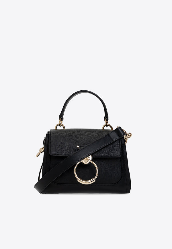 Chloé Mini Tess Leather Shoulder Bag Black CHC22SS143 G33-001