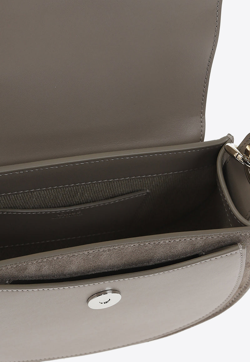 Chloé Small Tess Leather Crossbody Bag Gray CHC22SS153 G31-23W