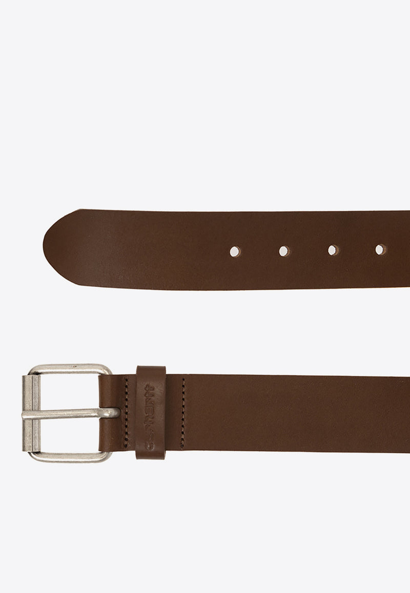 Carhartt Wip Leather Belt with Logo I030992 0-14EXX