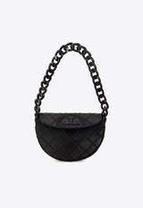 Tory Burch Mini Fleming Soft Chain Shoulder Bag Black 143575 0-001