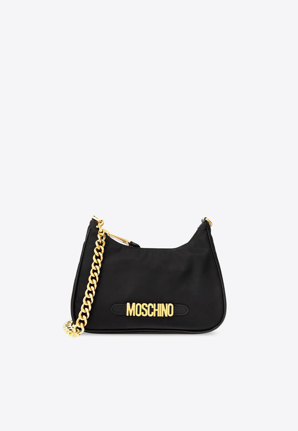 Moschino Logo-Plaque Shoulder Bag 2312 B7409 8202-1555
