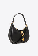 Moschino Leather Logo-Plaque Shoulder Bag 2317 A7472 8008-0555