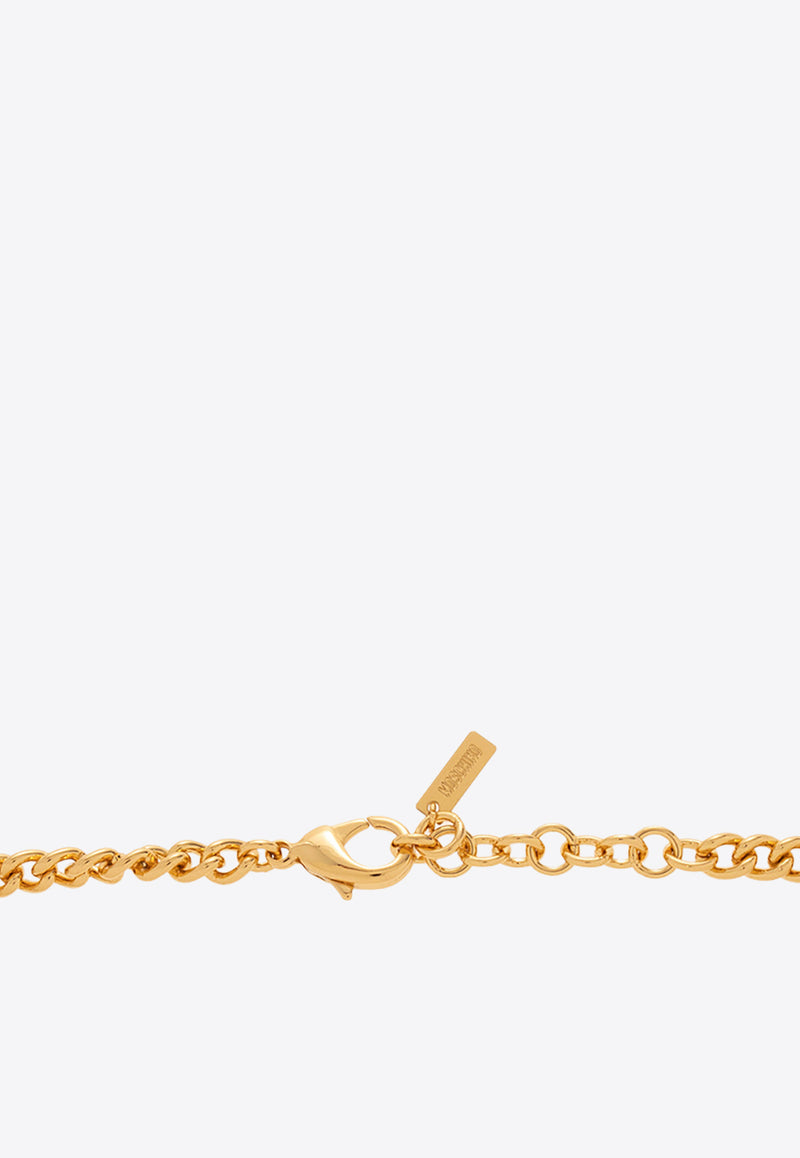 Moschino Teddy Bear Pendant Necklace Gold 23171 A9111 8406-0606