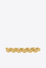 Moschino Teddy Bear Detail Hair Clip Gold 23171 A9139 8448-0606