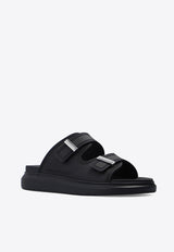 Alexander McQueen Hybrid Flatform Slides Black 663563 W4Q51-1081