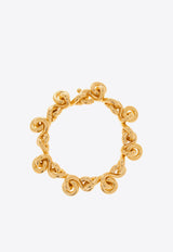 Bottega Veneta Loop Gold-Plated Bracelet Gold 719409 VAHU0-8120