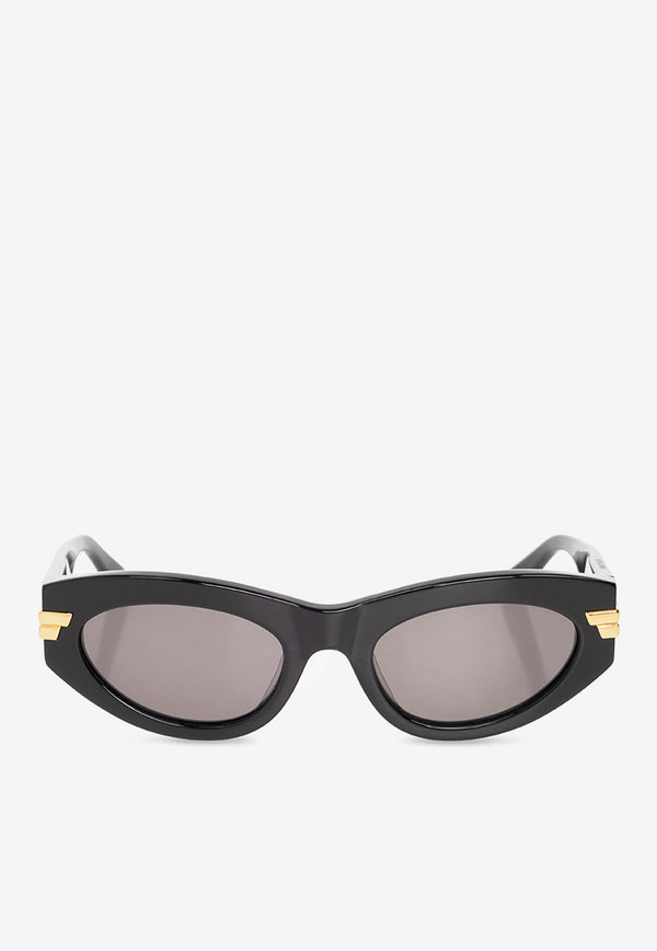 Bottega Veneta Classic Oval Sunglasses Gray 720354 V2330-1049