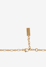 Saint Laurent Parallel Figaro Chain Necklace 724173 Y1500-8030