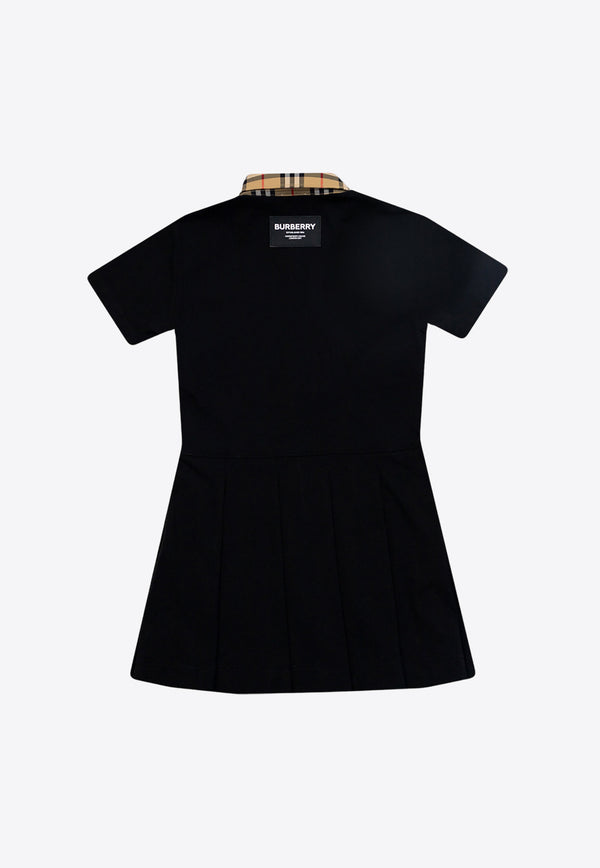 Burberry Kids Girls Sigrid Flared Shirt Dress Black 8053563 A1189-BLACK