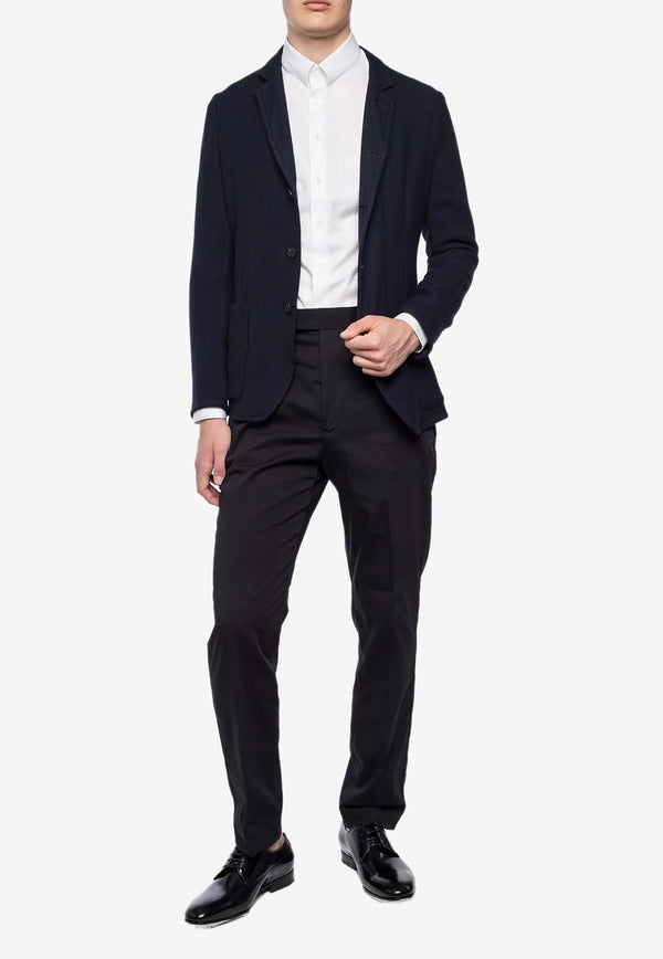 Giorgio Armani Snap-Collar Long-Sleeved Shirt 8WGCCZMN TZ064-U0BN