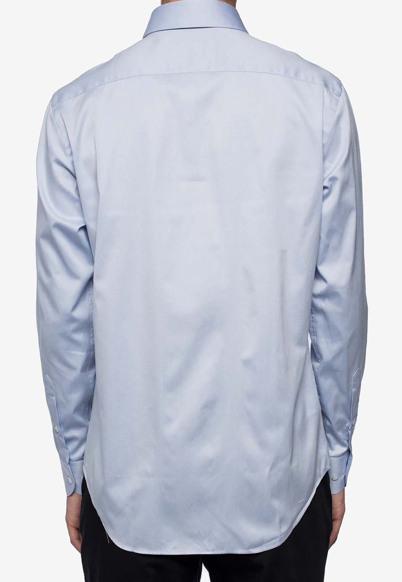 Giorgio Armani Snap-Collar Long-Sleeved Shirt 8WGCCZMN TZ064-UA30