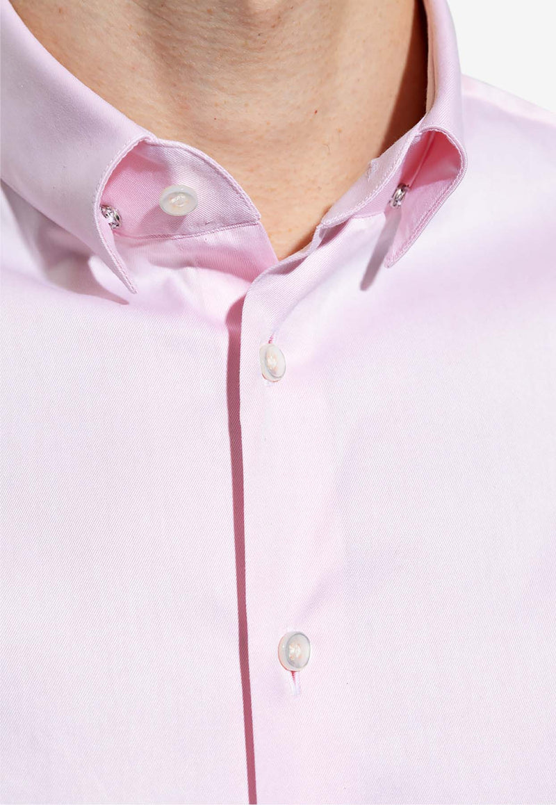Giorgio Armani Snap-Collar Long-Sleeved Shirt 8WGCCZMN TZ064-UAMC