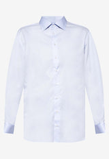 Giorgio Armani Long-Sleeved Button-Up Shirt 8WGCCZMS TZ069-U9T9