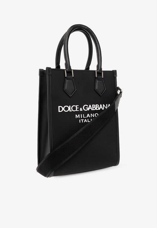 Dolce & Gabbana Logo Print Top Handle Bag Black BM2123 AG182-8B956
