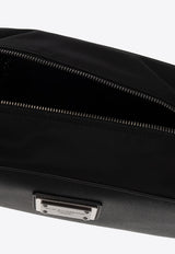 Dolce & Gabbana Logo Plate Nylon Vanity Pouch Black BT0989 AD447-8B956