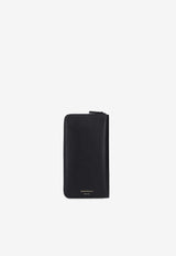 Common Projects Continental Zip-Around Leather Wallet CONTINENTAL WALLET 9181 0-BLACK 7547