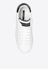 Dolce & Gabbana Portofino Leather Low-Top Sneakers White CS1760 AH526-89697