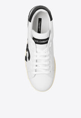 Dolce & Gabbana Portofino Nappa Leather Sneakers with DG Logo White CS1772 AC330-89697