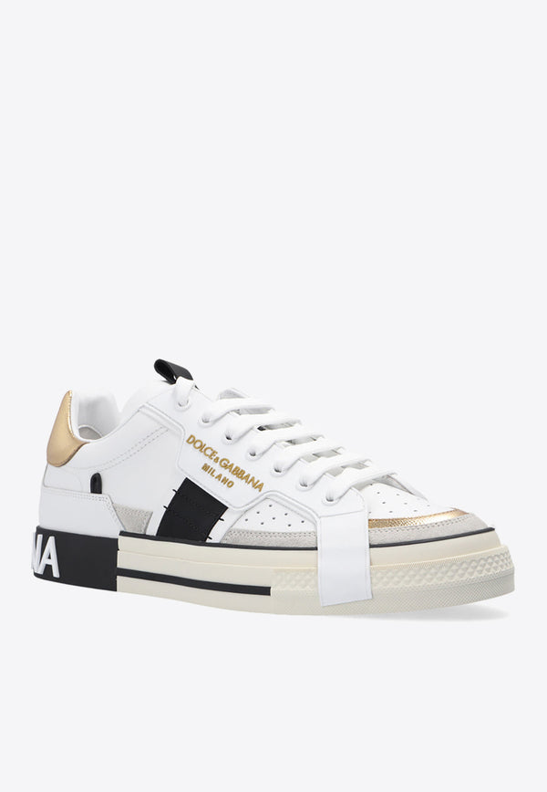 Dolce & Gabbana Custom 2.Zero Low-Top Sneakers White CS1863 AO222-8B996