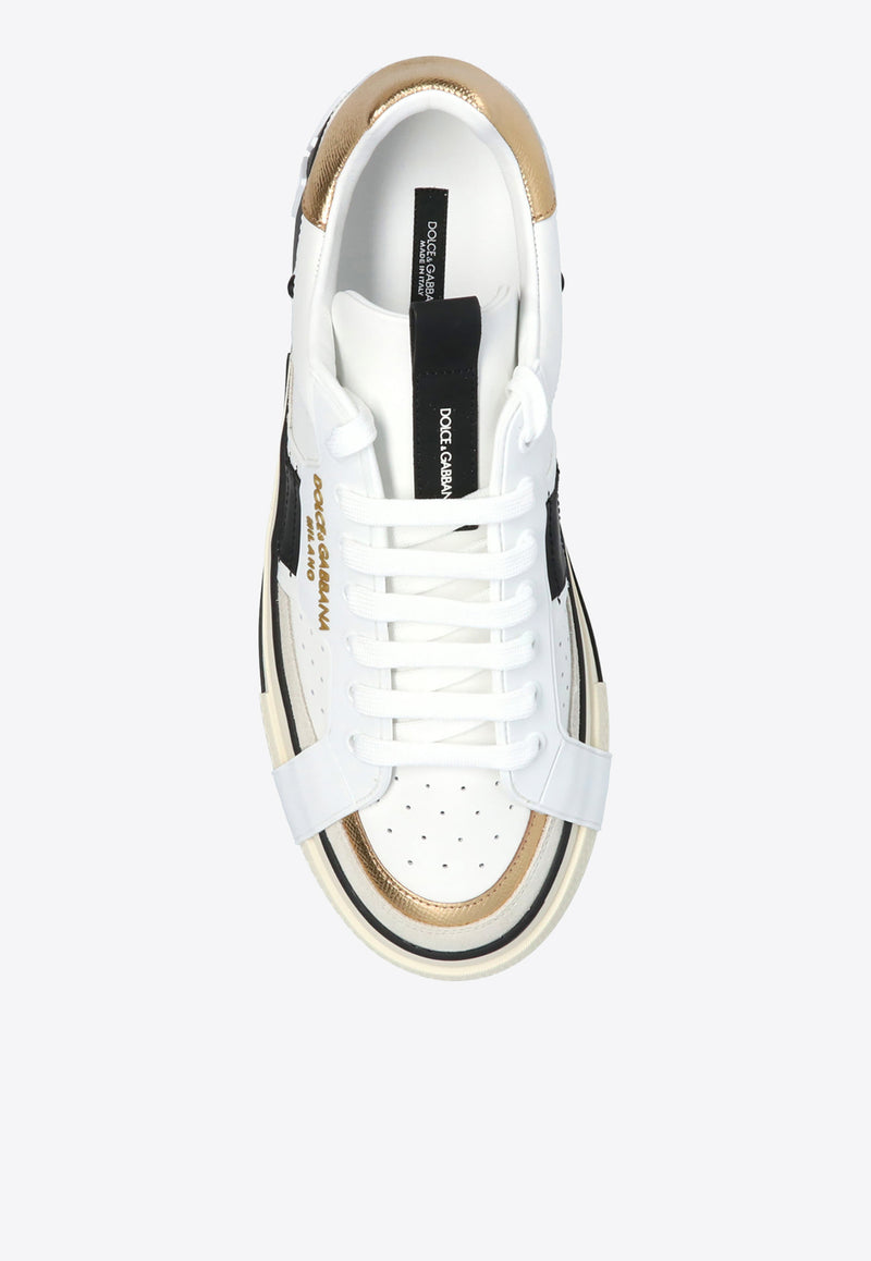Dolce & Gabbana Custom 2.Zero Low-Top Sneakers White CS1863 AO222-8B996