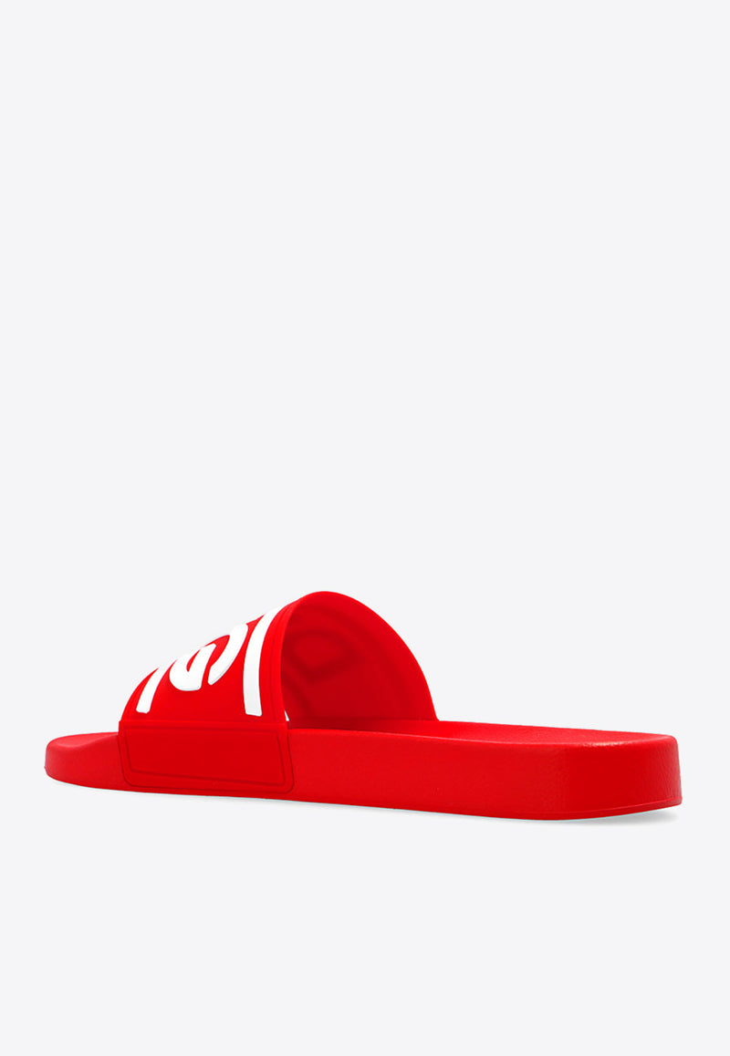 Dolce & Gabbana DG Logo Rubber Sliders Red CS2072 AQ858-89689