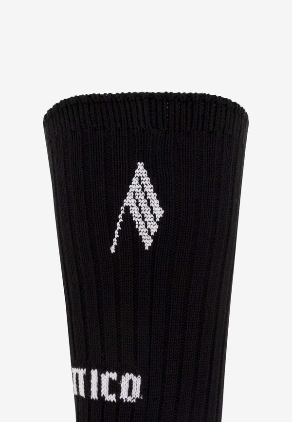Intarsia Knit Logo Socks The Attico 228WAK10 KW038-100