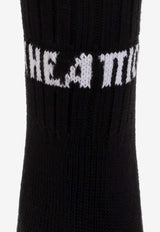 Intarsia Knit Logo Socks The Attico 228WAK10 KW038-100